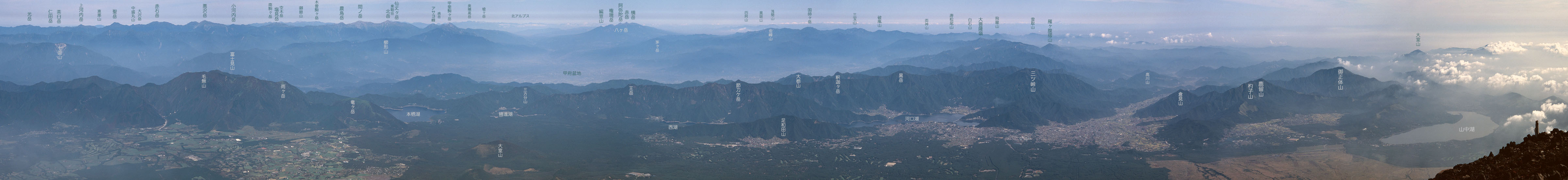 Panoramic View from Fuji Hakusandake