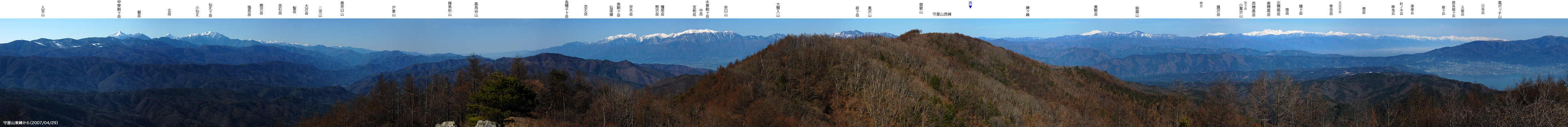 Panoramic View from the east peak of Moriyasan